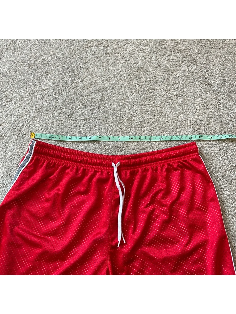 Vintage Shiny Nike Red Basketball Shorts Women's Size Large